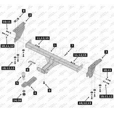 Фаркоп на Skoda Kodiaq 2017-2023, Volkswagen Tiguan 2007-2016, 2016-, Фаркоп на Skoda Kodiaq 2017-2023, Volkswagen Tiguan 2007-2016, 2016-,