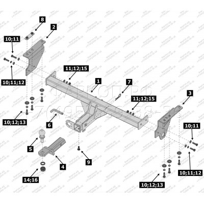 Фаркоп на Skoda Kodiaq 2017-2023, Volkswagen Tiguan 2007-2016, 2016-, Фаркоп на Skoda Kodiaq 2017-2023, Volkswagen Tiguan 2007-2016, 2016-,